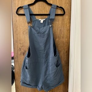 Forever 21 Women's Navy Dungarees-overalls